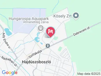 Mátyás Király Gyógyszálloda Hajdúszoboszló a térképen