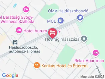 Muskátli Vendégház Hajdúszoboszló a térképen