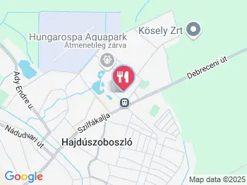Nr.8. Étterem Hajdúszoboszló a térképen