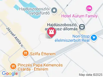 Pávai-Vajna Ferenc szobra Hajdúszoboszló a térképen