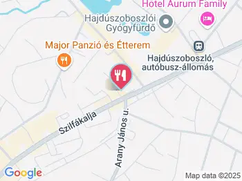 Plage Hotel étterme Hajdúszoboszló a térképen