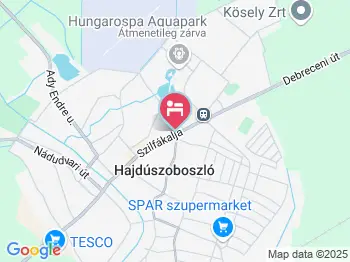 Plage Aparthotel Hajdúszoboszló a térképen