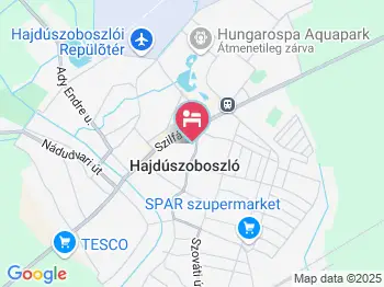 Rózsakert Apartmanház Hajdúszoboszló a térképen