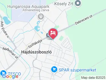 Sámson Apartman Hajdúszoboszló a térképen