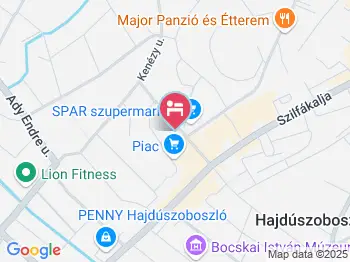 Sarkadi Apartman Hajdúszoboszló a térképen