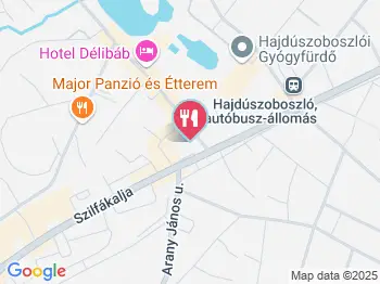 Szilágyi Cukrászda Hajdúszoboszló a térképen