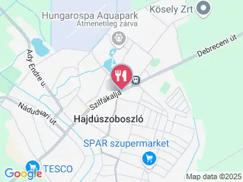 Szilfa Étterem Hajdúszoboszló a térképen