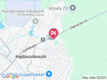 Tóth Apartmanok Hajdúszoboszló a térképen