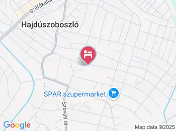 Tóth Magánszállás Hajdúszoboszló a térképen