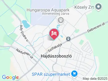 Tünemény Apartman Hajdúszoboszló a térképen