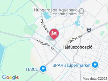 Tűzvirág Vendégház Hajdúszoboszló a térképen