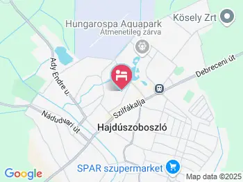 Zoli Apartman Hajdúszoboszló a térképen
