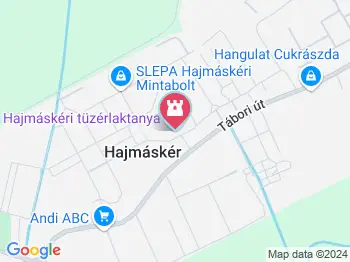 Hajmáskéri Tüzérlaktanya Hajmáskér a térképen
