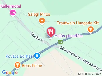 Bálint Borház Hajós a térképen