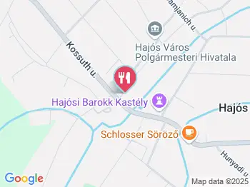 Európa Pékség Hajós a térképen