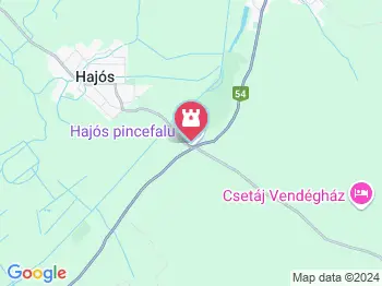 Hajósi pincefalu Hajós a térképen
