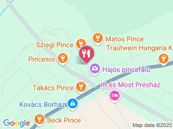 Judit Étterem, Borozó & Panzió Hajós a térképen