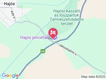 Judit Panzió Hajós a térképen