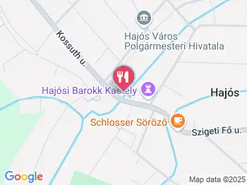 Kenyérsziget és kávézó Hajós a térképen