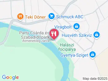 Party Csárda & Szabadidőpark Halászi a térképen