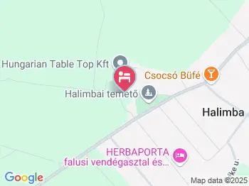 Ezüstfenyő Turistaszálló Halimba a térképen