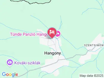 CsillaGabi Vendégház Hangony a térképen