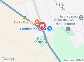 Diófa Csárda Harc a térképen