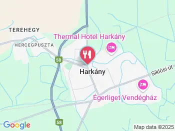 Adria Étterem Harkány a térképen