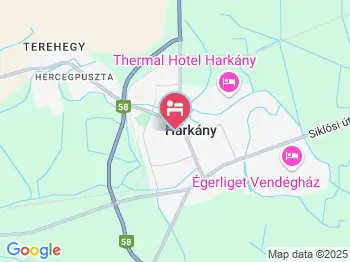 Andrea Apartman Harkány a térképen