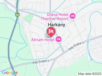 Révész Apartman Harkány a térképen