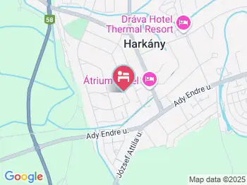 Aqua Apartman Harkány a térképen