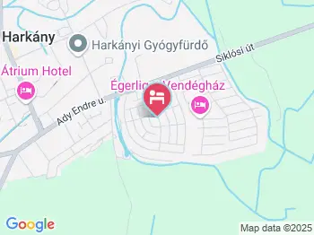 Attila Vendégház Harkány a térképen