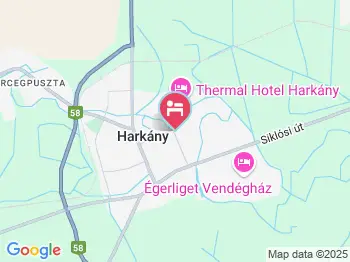 Dániel Apartman Harkány a térképen