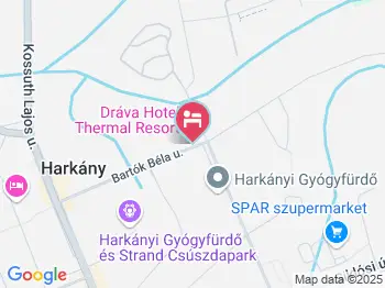 Dráva Hotel Thermal Resort Harkány a térképen