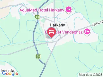 Greyhouse Apartments Harkány a térképen
