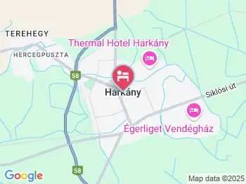 Hotel Arborétum Harkány a térképen