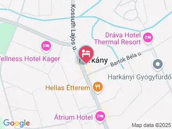 Hotel Xavin Harkány a térképen