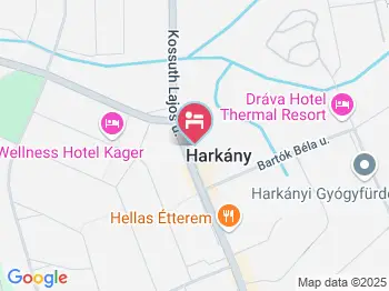 Lídia Hotel Harkány Harkány a térképen