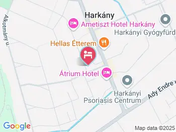 Mediterrán Panzió Harkány a térképen