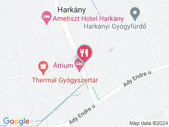 Odeon Ételbár Harkány a térképen