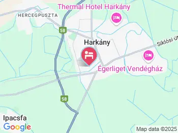Szilencium Panzió Harkány a térképen