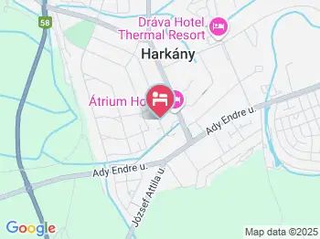 Szilvia Apartmanház Harkány a térképen