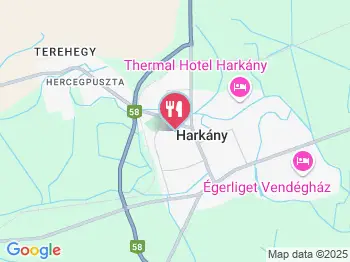 Wellness Hotel Kager étterme Harkány a térképen
