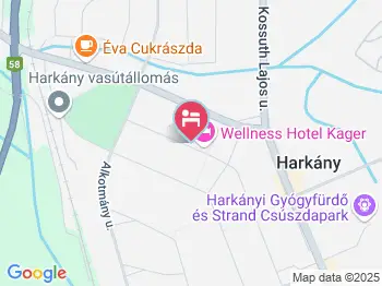 Wellness Hotel Kager Harkány a térképen