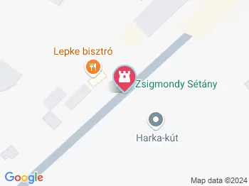 Zsigmondy sétány Harkány a térképen