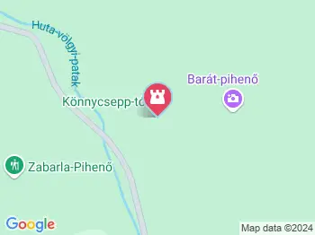 Könnycsepp-tó Háromhuta a térképen