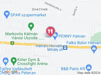 Azzurro Étterem & Pizzéria Hatvan a térképen