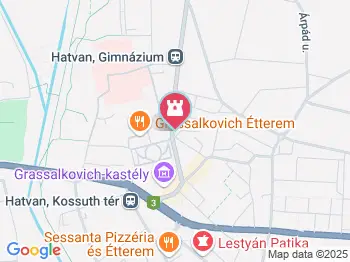 Balassi Bálint szobra Hatvan a térképen
