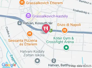 BéBé Ételbár Hatvan a térképen