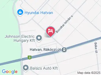 Éden Motel Hatvan a térképen